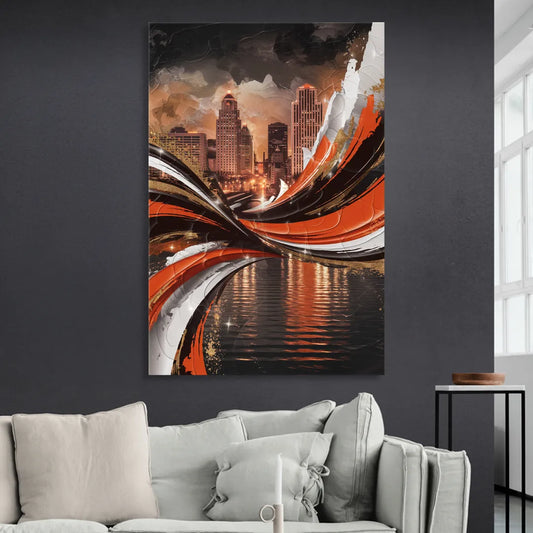 Cincinnati Bengals Championship Parade Living Room - Canvas Wall Art