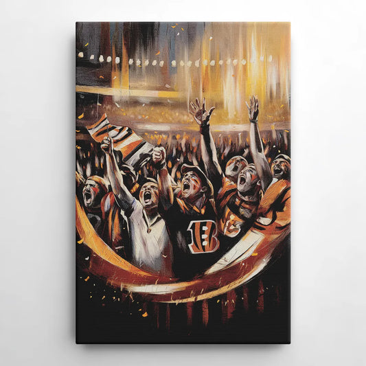Cincinnati Bengals Fans in Action - Canvas Wall Art