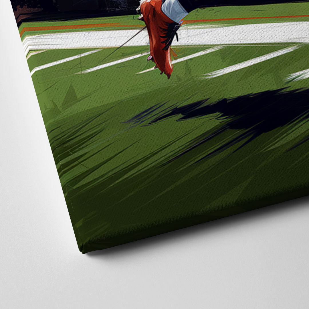 Cincinnati Bengals Fans in Action Football Canvas Close Up