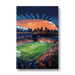 Cincinnati FC Stadium Lights - Canvas Wall Art - Front
