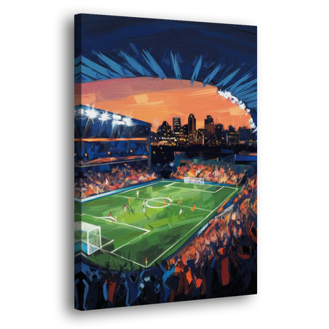 Cincinnati FC Stadium Lights - Canvas Wall Art - Side