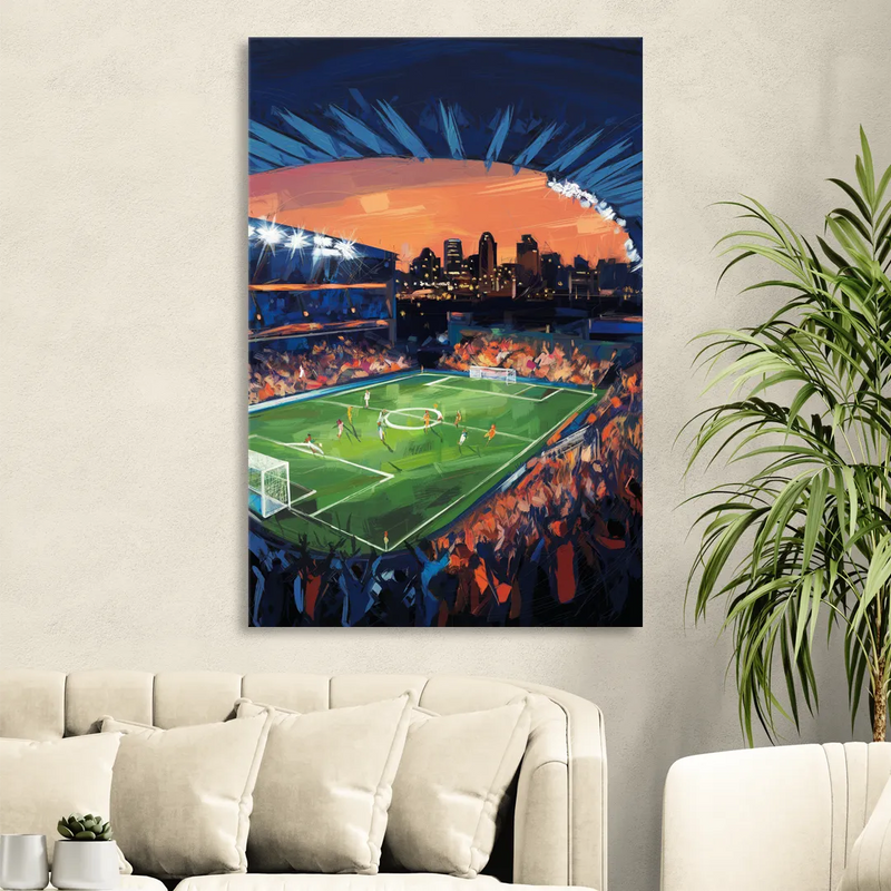 Cincinnati FC Stadium Lights Sitting Room - Canvas Wall Art
