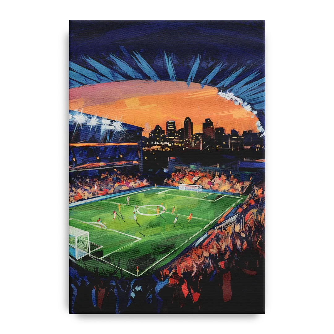 Cincinnati FC Stadium Lights Front - Canvas Wall Art