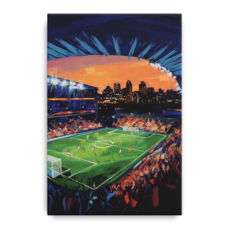 Cincinnati FC Stadium Lights Front - Canvas Wall Art