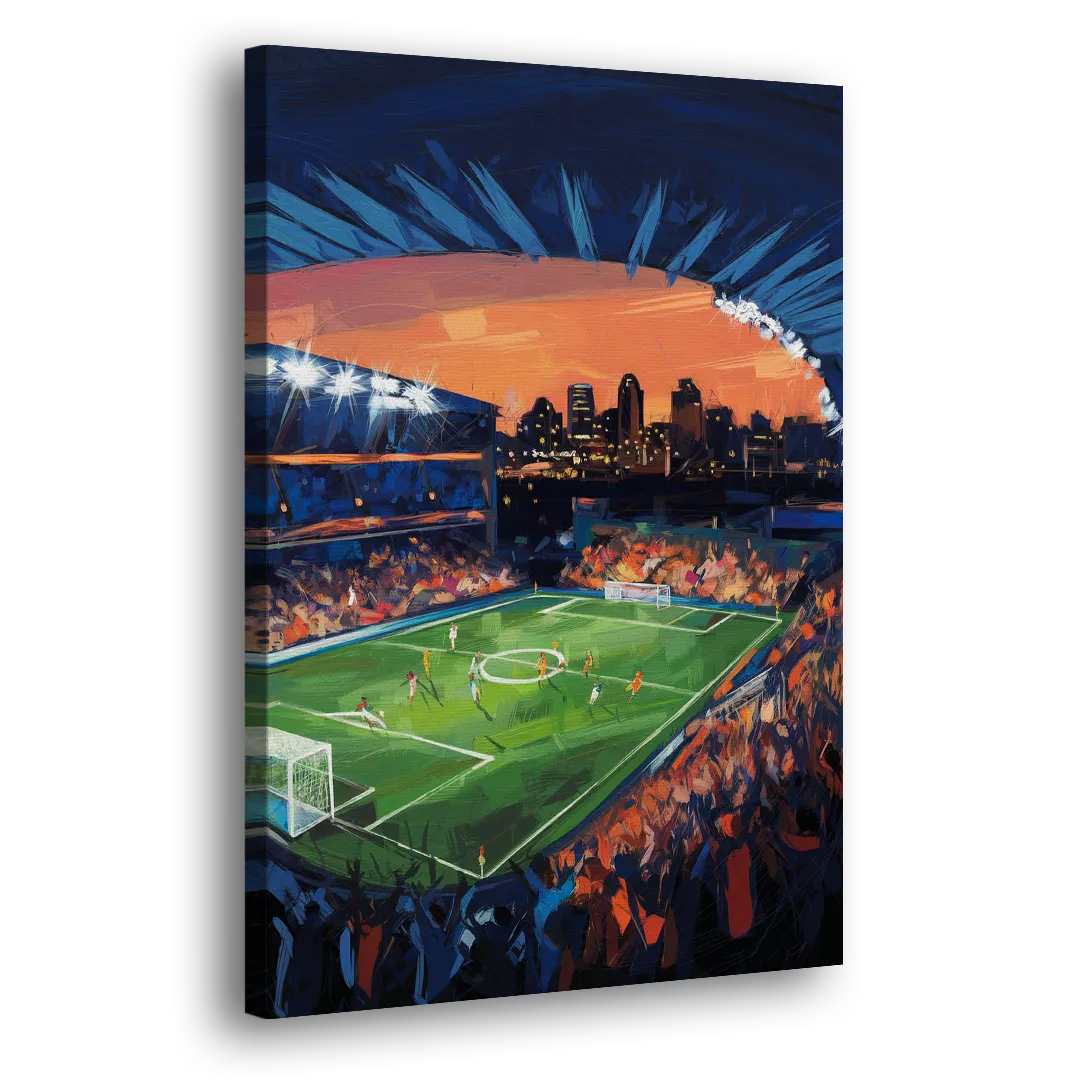 Cincinnati FC Stadium Lights Side - Canvas Wall Art
