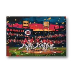 Cincinnati Reds Historic Moments - Canvas Wall Art - Front