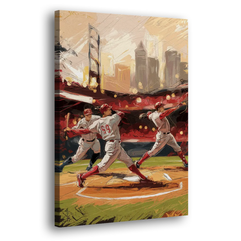 Cincinnati Reds Legendary Players - Canvas Wall Art