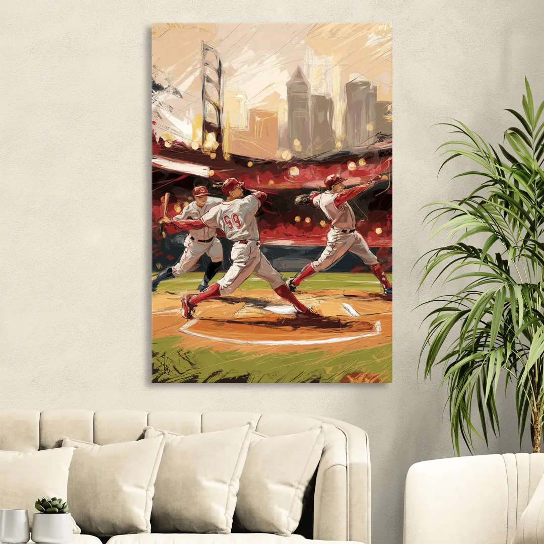 Cincinnati Reds Legendary Players Living Room - Canvas Wall Art