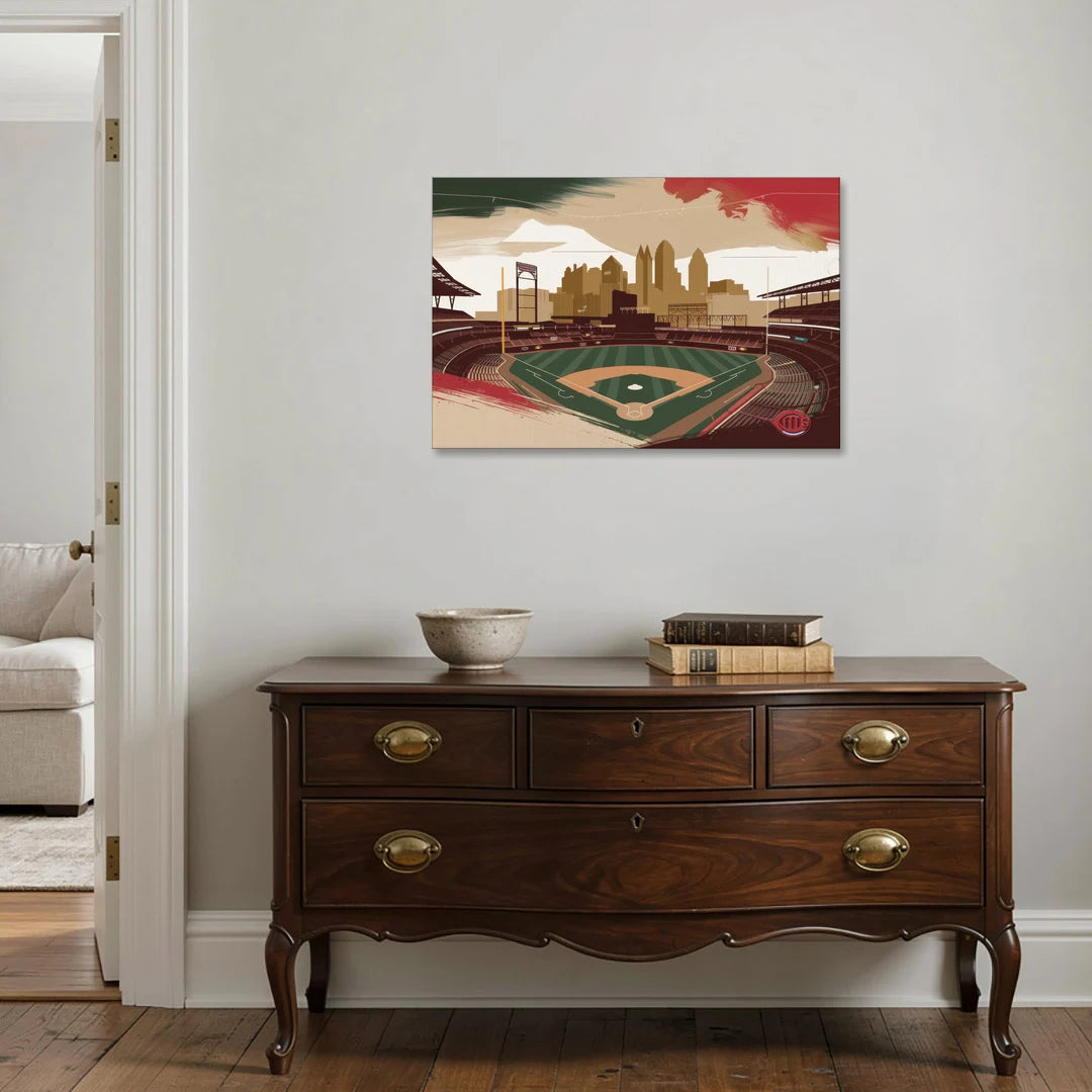 Cincinnati Reds Vintage Moments - Canvas Wall Art - Coffee Table - 36x24