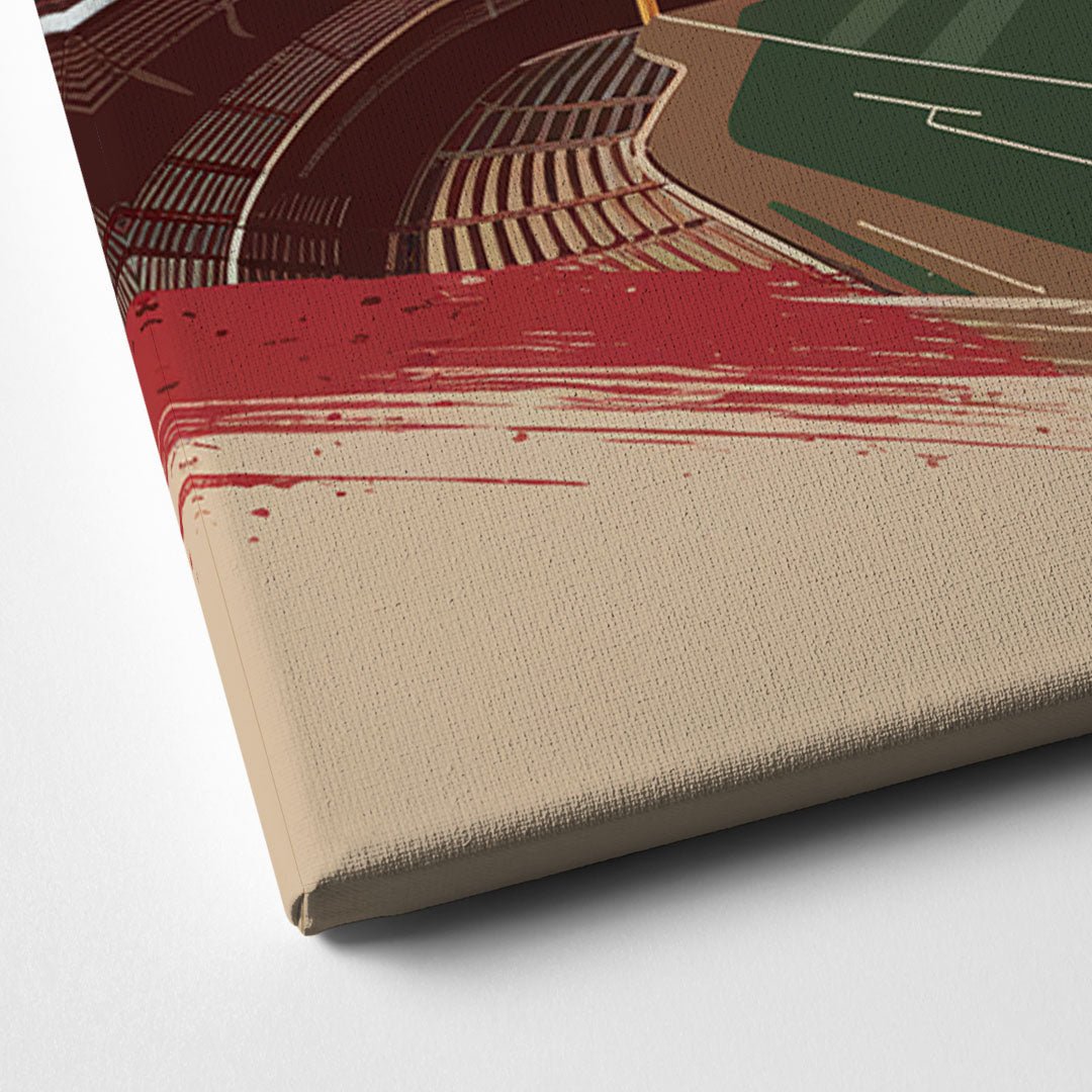 Cincinnati Reds Vintage Moments Canvas Close Up