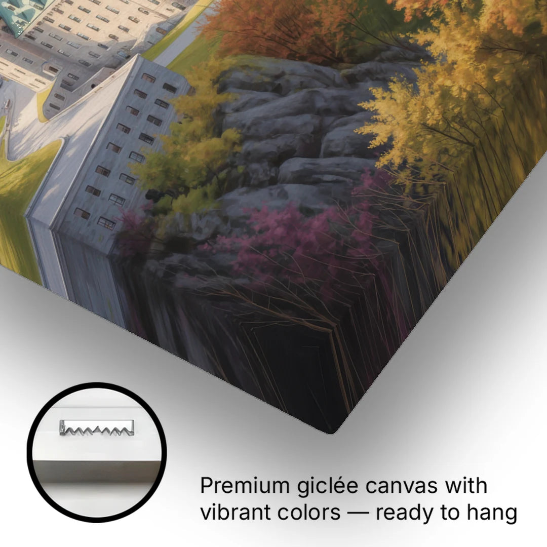 Citadel of Quebec - Canvas Wall Art - Gallery Wrap Corner
