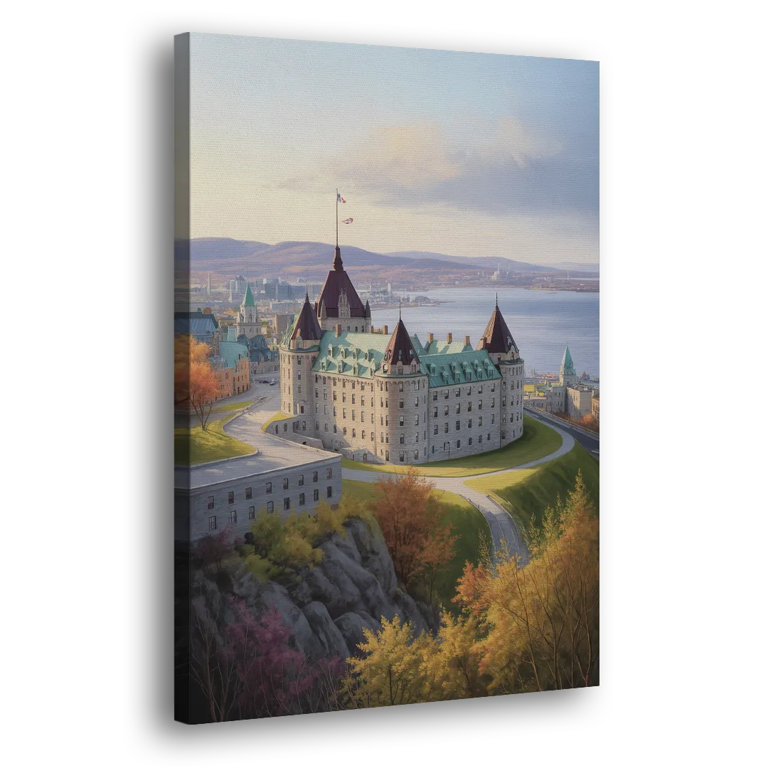 Citadel of Quebec Side - Canvas Wall Art