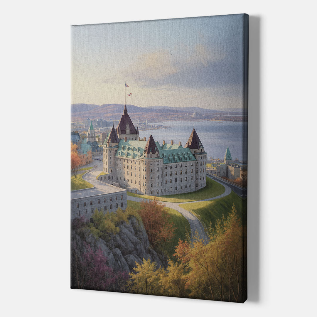 Citadel of Quebec - Canvas Print Art Sides
