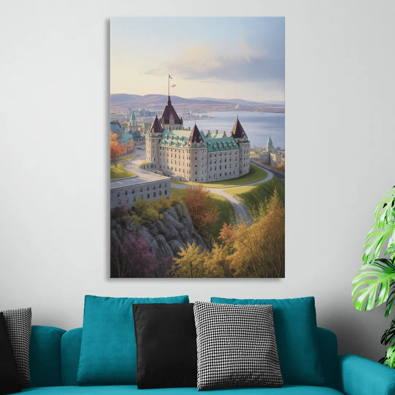 Citadel of Quebec Sitting Room - Canvas Wall Art