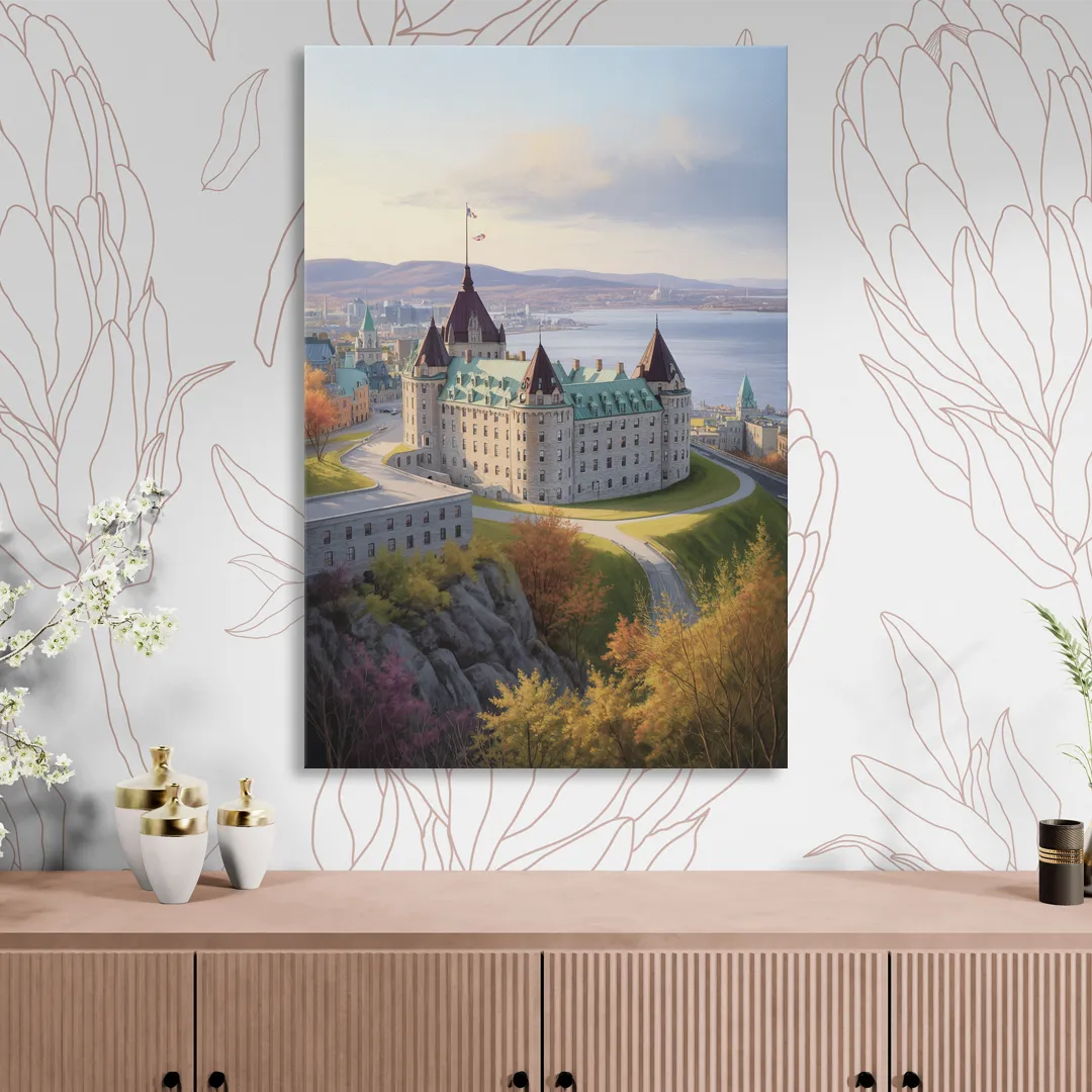 Citadel of Quebec Living Room - Canvas Wall Art