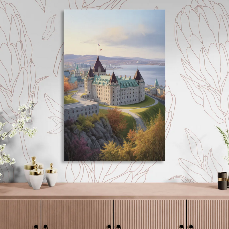 Citadel of Quebec Living Room - Canvas Wall Art