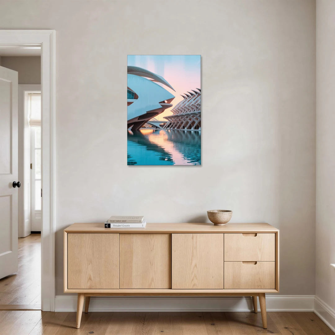 City of Arts and Sciences - Canvas Wall Art - Coffee Table - 24x36