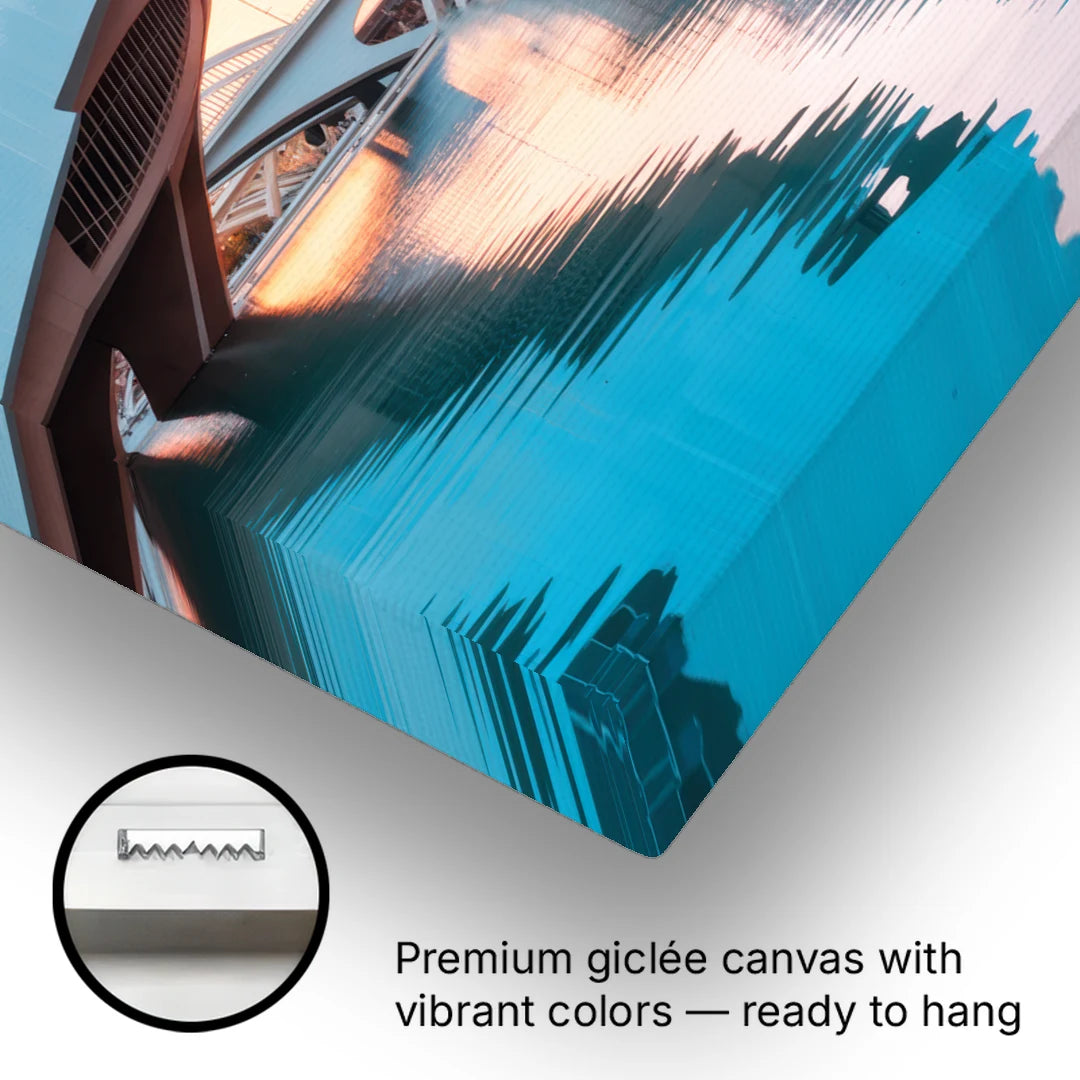 City of Arts and Sciences - Canvas Wall Art - Gallery Wrap Corner