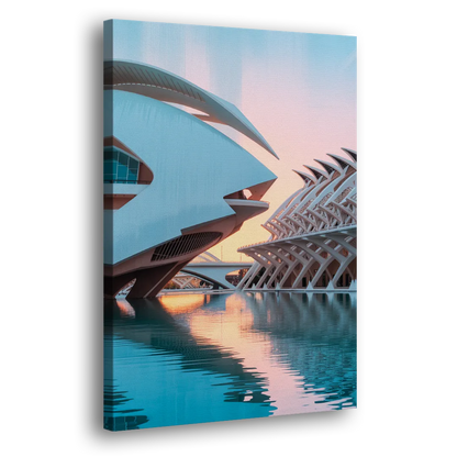 City of Arts and Sciences Side - Canvas Wall Art