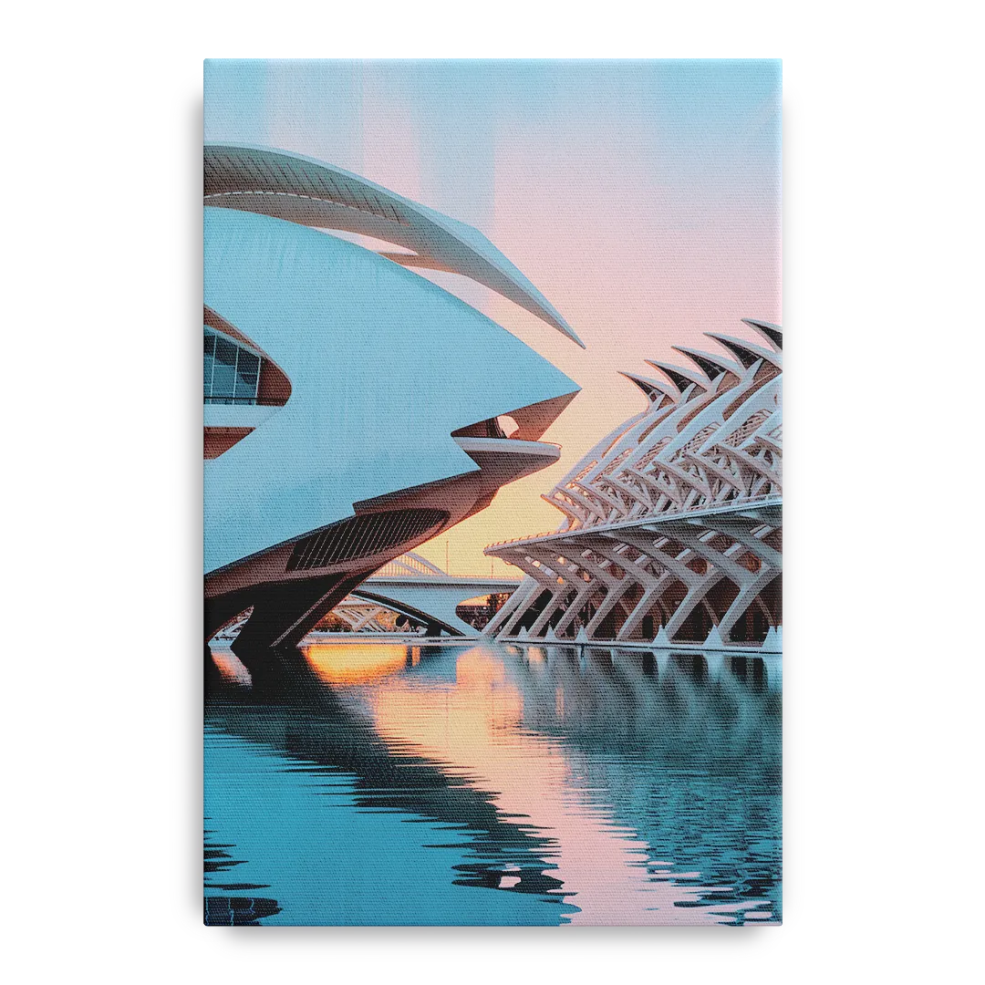 City of Arts and Sciences Front - Canvas Wall Art