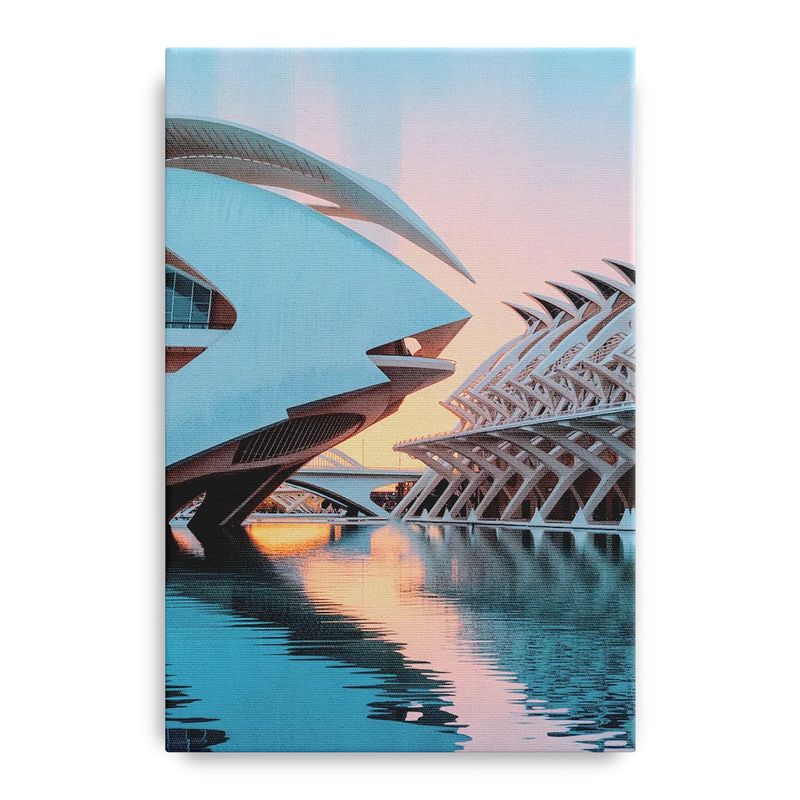 City of Arts and Sciences Front - Canvas Wall Art