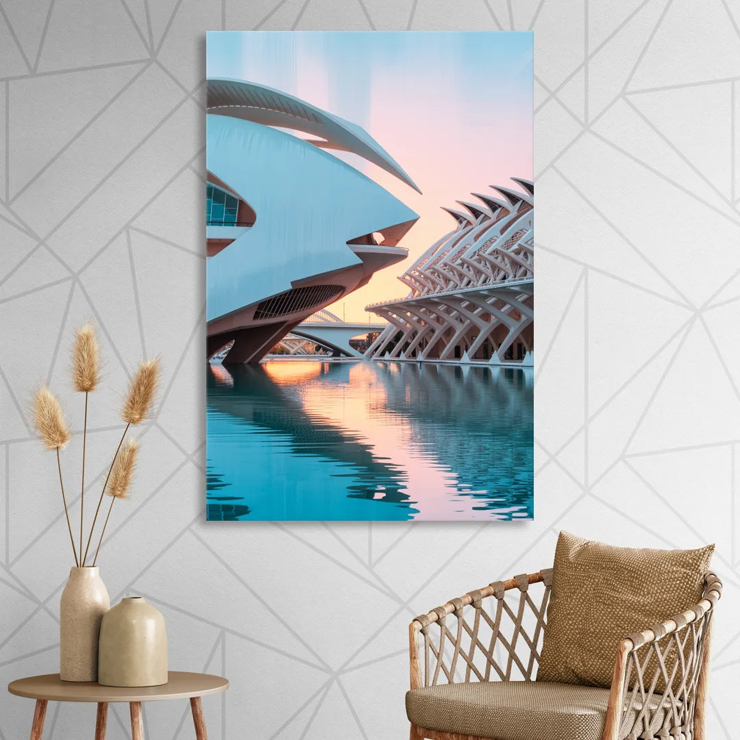 City of Arts and Sciences Sitting Room - Canvas Wall Art