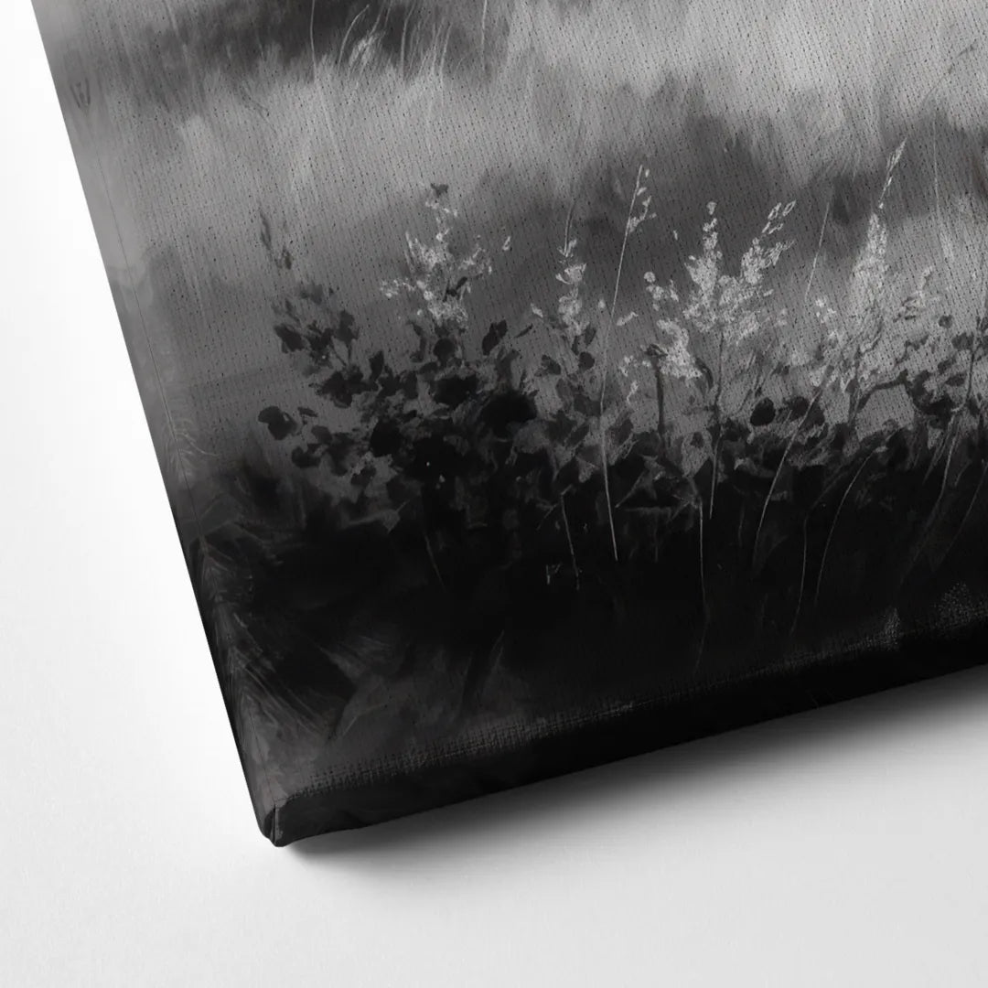 Classic Black and White Buffalo Canvas Close Up
