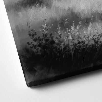 Classic Black and White Buffalo Canvas Close Up