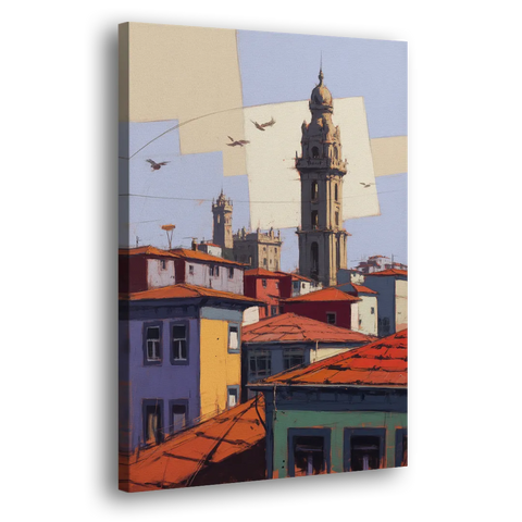 Clerigos Tower View - Canvas Wall Art