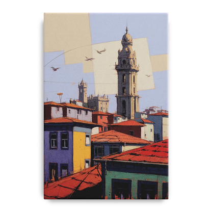 Clerigos Tower View Front - Canvas Wall Art