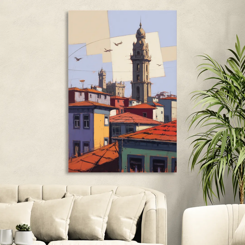 Clerigos Tower View Sitting Room - Canvas Wall Art