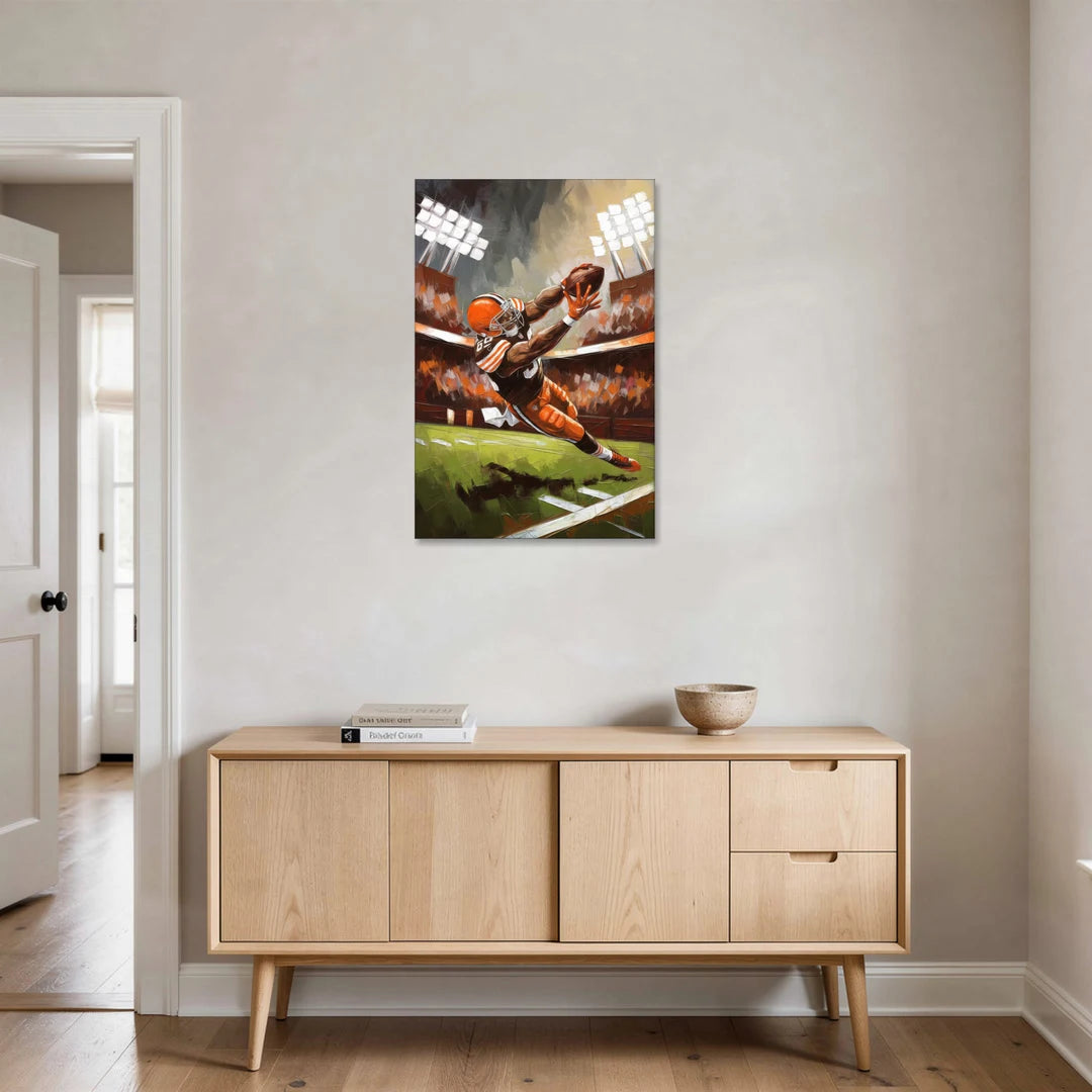 Cleveland Browns Fans in Action - Canvas Wall Art - Coffee Table - 24x36