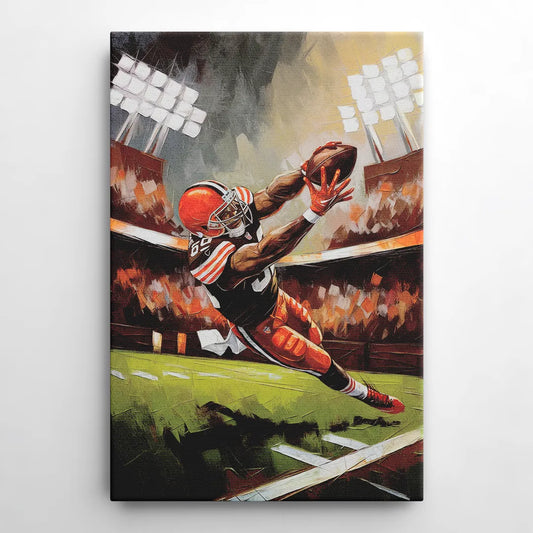 Cleveland Browns Fans in Action - Canvas Wall Art