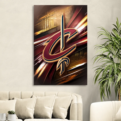 Cleveland Cavaliers Logo Sitting Room - Canvas Wall Art