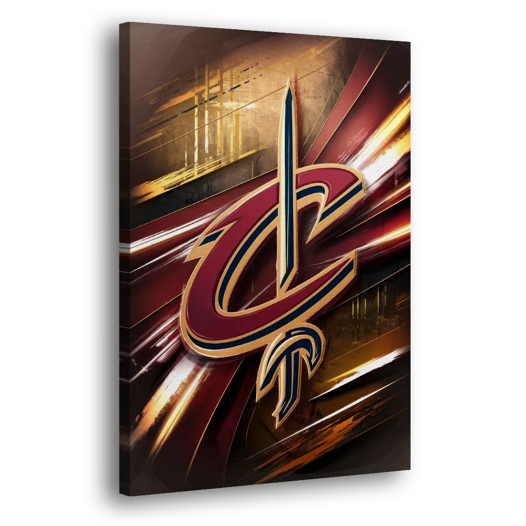 Cleveland Cavaliers Logo Side - Canvas Wall Art