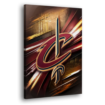 Cleveland Cavaliers Logo Side - Canvas Wall Art