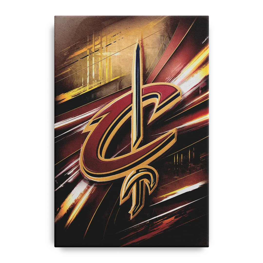 Cleveland Cavaliers Logo Front - Canvas Wall Art
