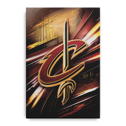 Cleveland Cavaliers Logo Front - Canvas Wall Art