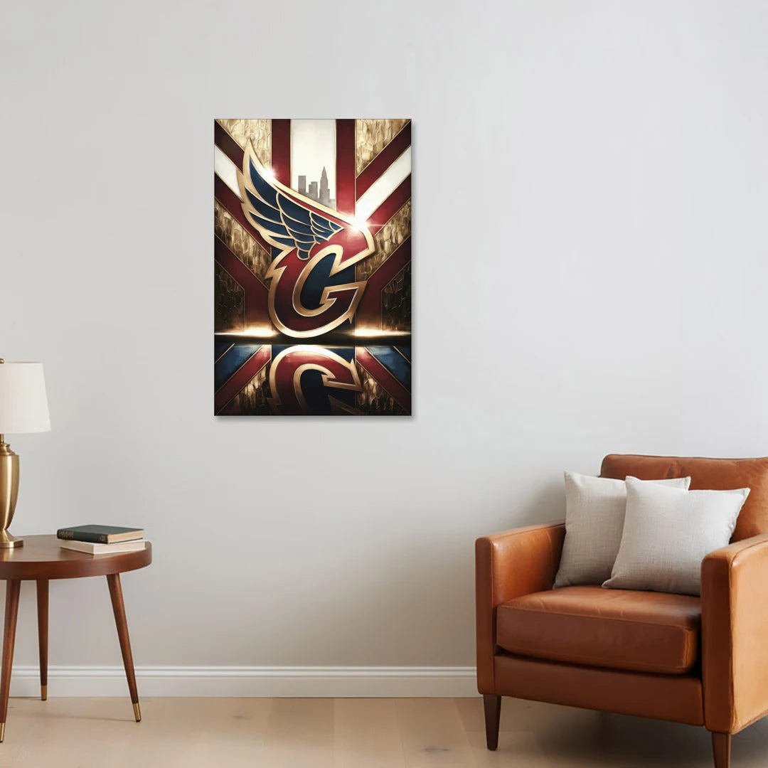 Cleveland Guardians Tribute - Canvas Wall Art - Sofa - 24x36