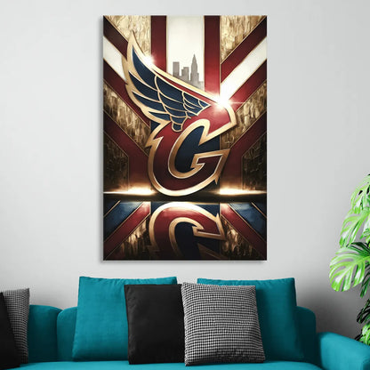Cleveland Guardians Tribute Living Room - Canvas Wall Art