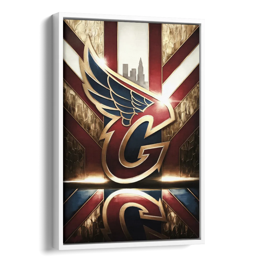 Cleveland Guardians Tribute Side - White Canvas Wall Art