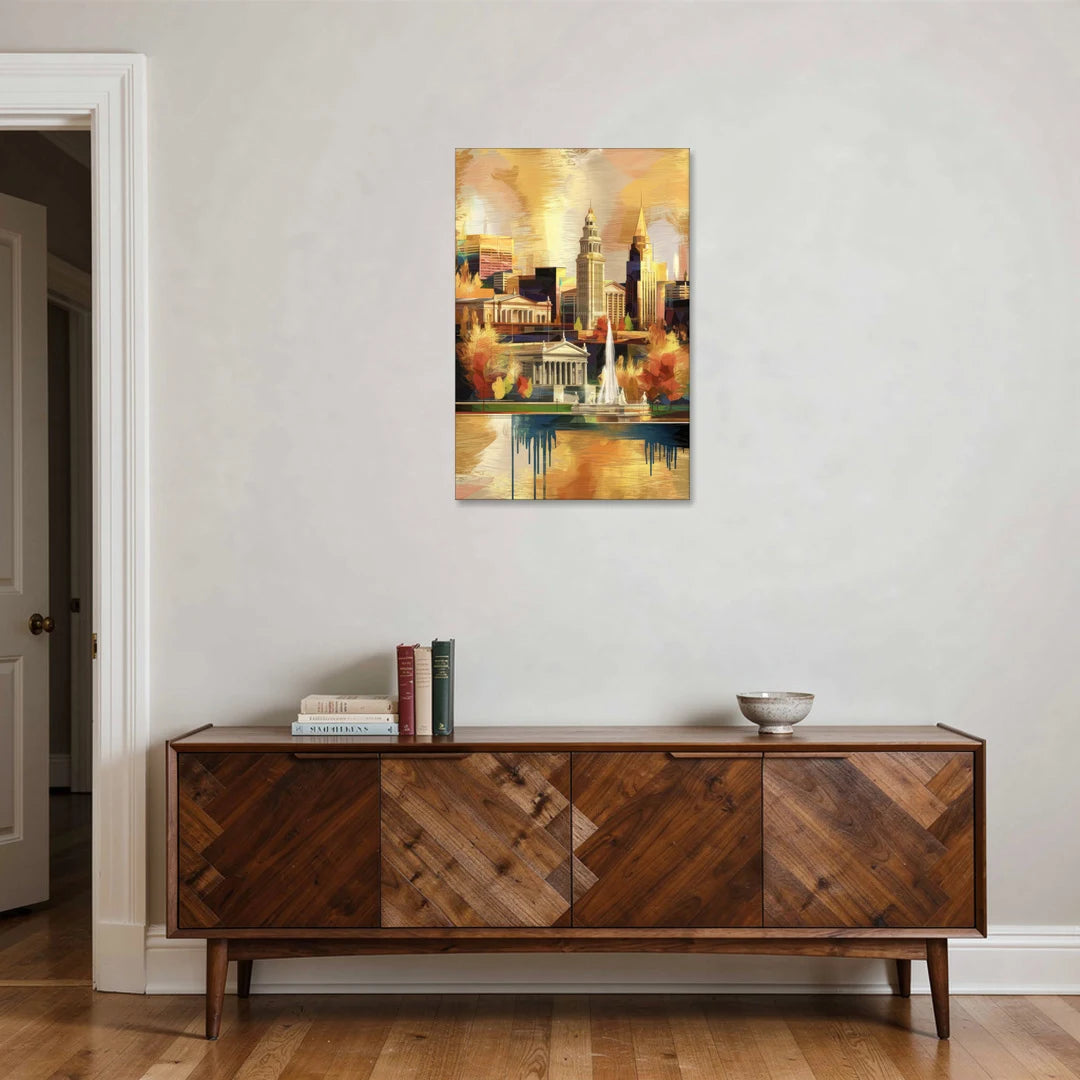 Cleveland Historic Landmarks - Canvas Wall Art - Coffee Table - 24x36