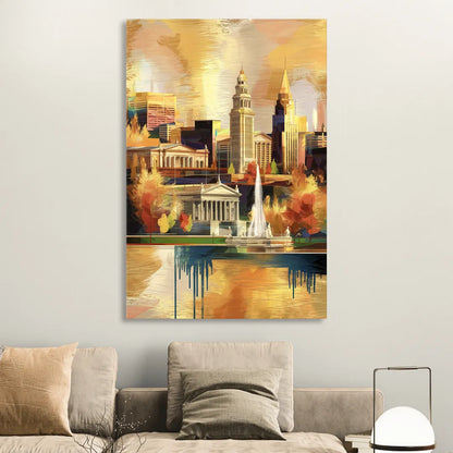 Cleveland Historic Landmarks Sitting Room - Canvas Wall Art