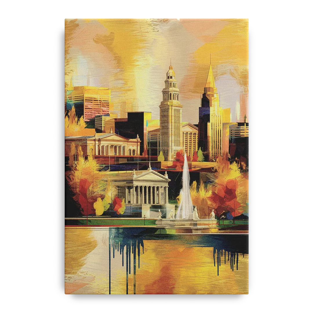 Cleveland Historic Landmarks Front - Canvas Wall Art