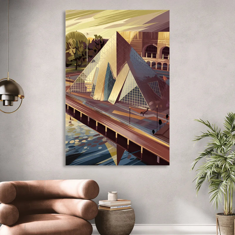 Cleveland Rock and Roll Hall of Fame Living Room - Canvas Wall Art