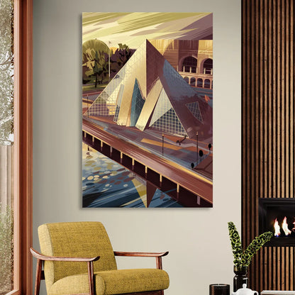Cleveland Rock and Roll Hall of Fame Sitting Room - Canvas Wall Art