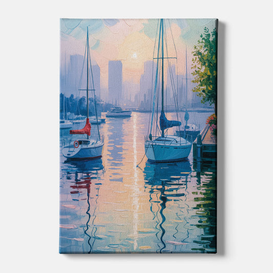 Coal Harbour Morning Light - Canvas Wall Art