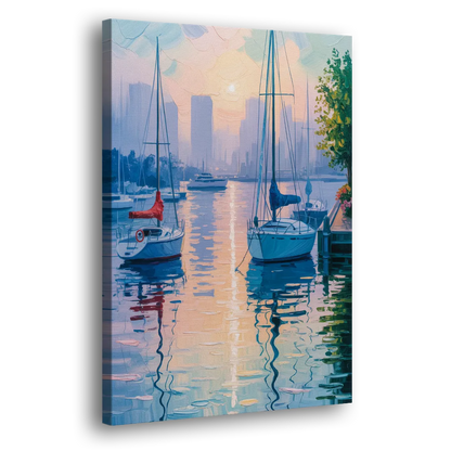 Coal Harbour Morning Light Side - Canvas Wall Art