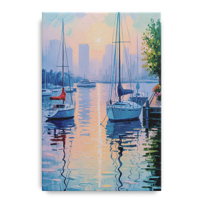 Coal Harbour Morning Light Front - Canvas Wall Art