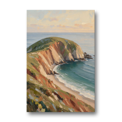 Coastal Canvas Prints of a Headland Cove - Canvas Wall Art - Front
